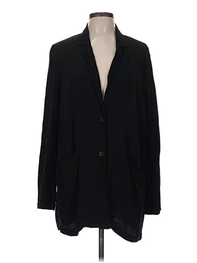 Pre-owned Eileen Fisher Cardigan Sweater In Black