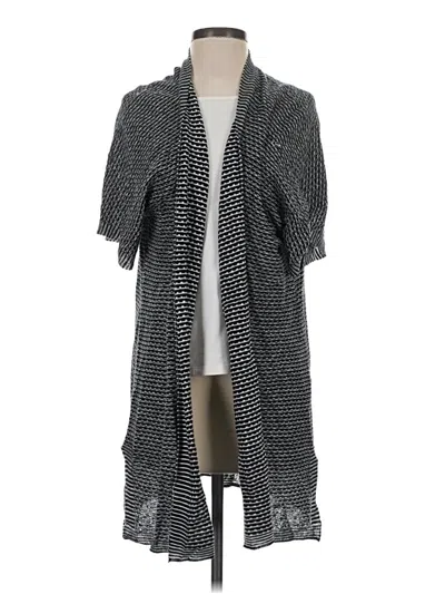 Pre-owned Eileen Fisher Cardigan Sweater In Black
