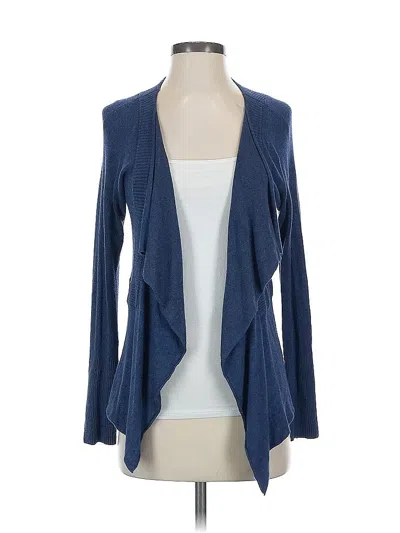 Pre-owned Eileen Fisher Cardigan Sweater In Blue