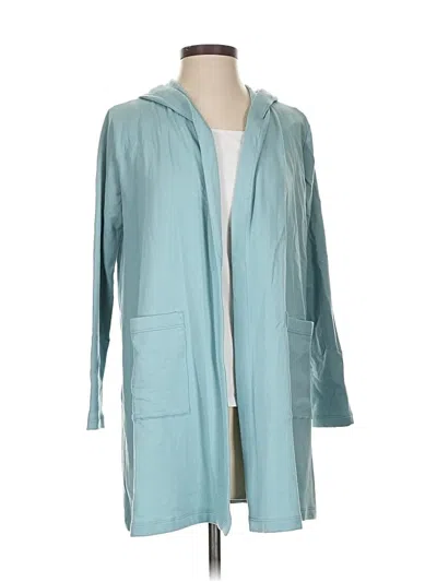 Pre-owned Eileen Fisher Cardigan Sweater In Blue