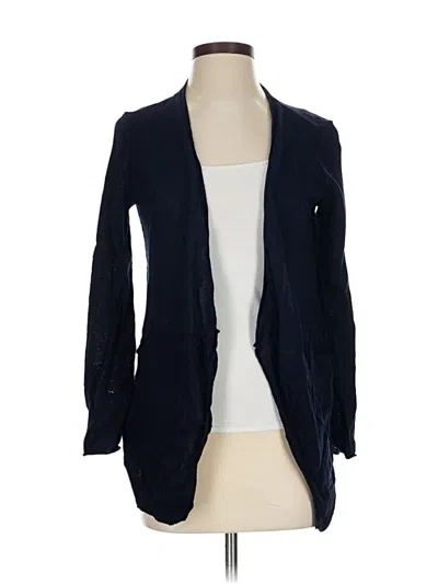 Pre-owned Eileen Fisher Cardigan Sweater In Blue