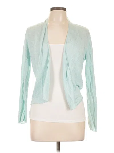 Pre-owned Eileen Fisher Cardigan Sweater In Blue