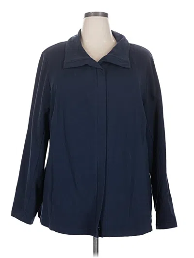 Pre-owned Eileen Fisher Cardigan Sweater In Blue