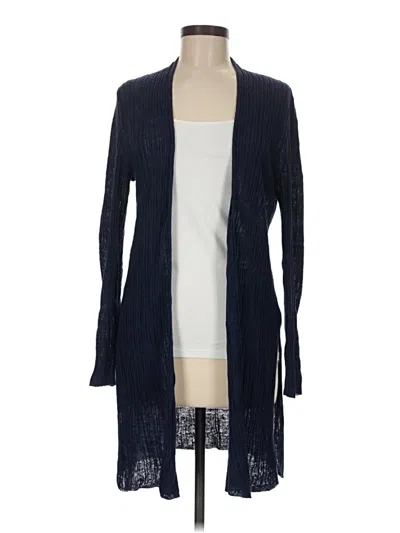 Pre-owned Eileen Fisher Cardigan Sweater In Blue