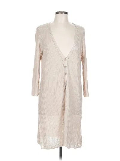 Pre-owned Eileen Fisher Cardigan Sweater In Brown