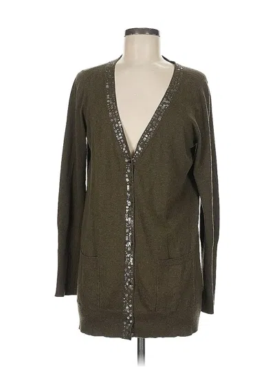 Pre-owned Eileen Fisher Cardigan Sweater In Brown