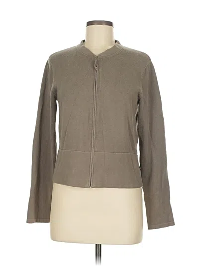 Pre-owned Eileen Fisher Cardigan Sweater In Brown