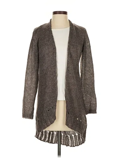 Pre-owned Eileen Fisher Cardigan Sweater In Brown
