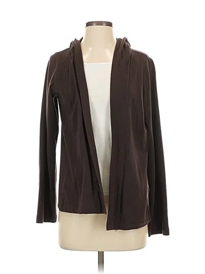 Pre-owned Eileen Fisher Cardigan Sweater In Brown