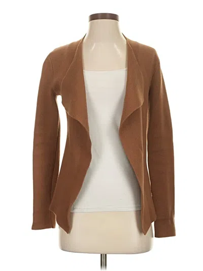 Pre-owned Eileen Fisher Cardigan Sweater In Brown