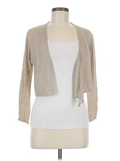 Pre-owned Eileen Fisher Cardigan Sweater In Brown