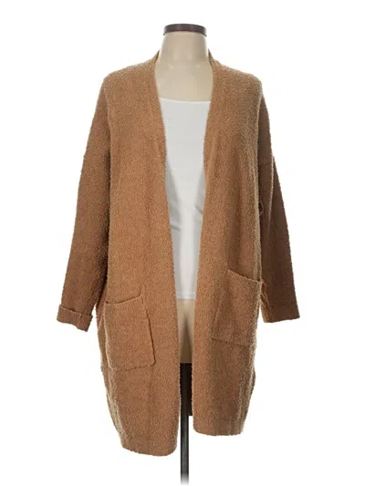 Pre-owned Eileen Fisher Cardigan Sweater In Brown