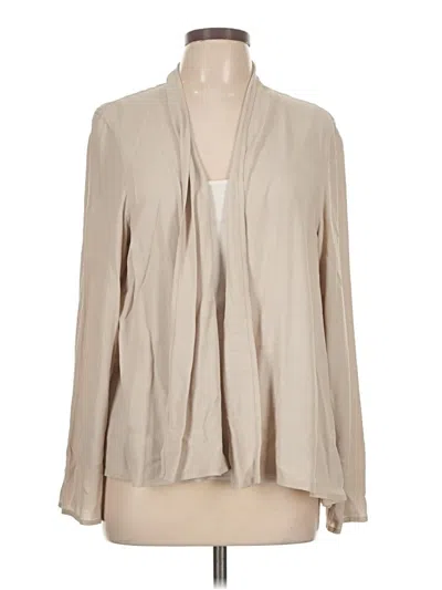 Pre-owned Eileen Fisher Cardigan Sweater In Brown