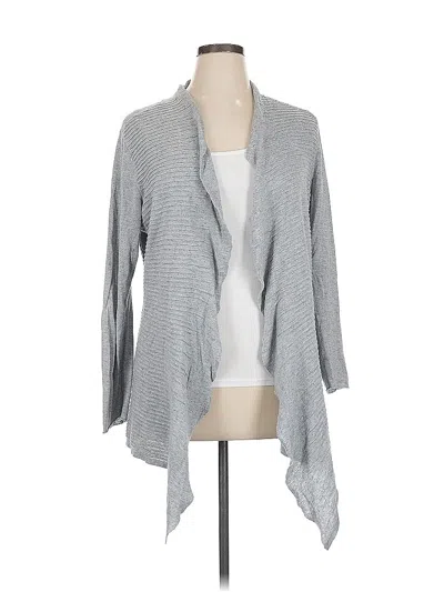 Pre-owned Eileen Fisher Cardigan Sweater In Gray