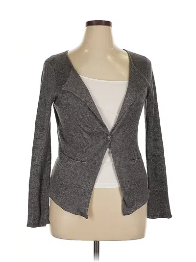 Pre-owned Eileen Fisher Cardigan Sweater In Gray