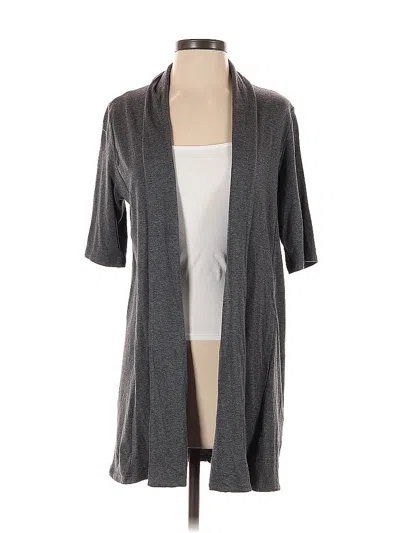 Pre-owned Eileen Fisher Cardigan Sweater In Gray
