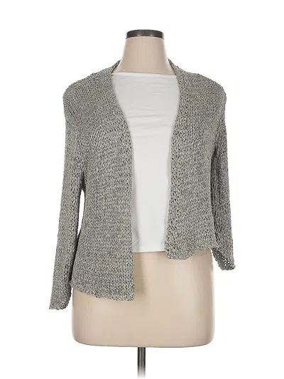 Pre-owned Eileen Fisher Cardigan Sweater In Gray