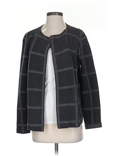 Pre-owned Eileen Fisher Cardigan Sweater In Gray