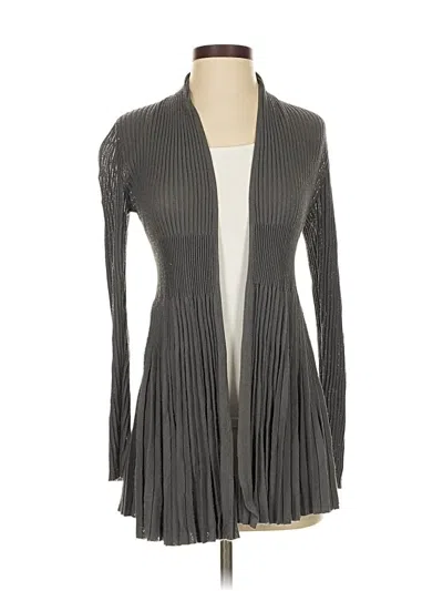 Pre-owned Eileen Fisher Cardigan Sweater In Gray