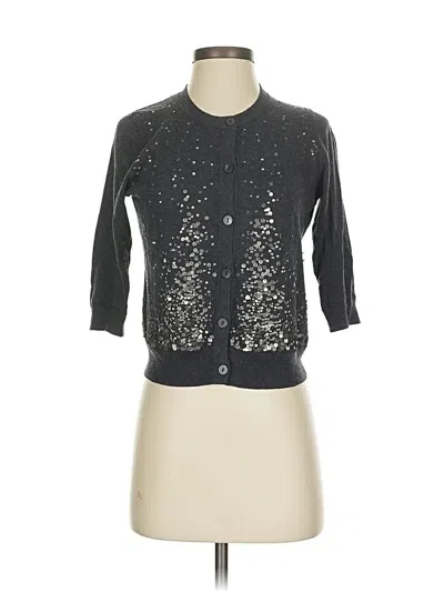 Pre-owned Eileen Fisher Cardigan Sweater In Gray