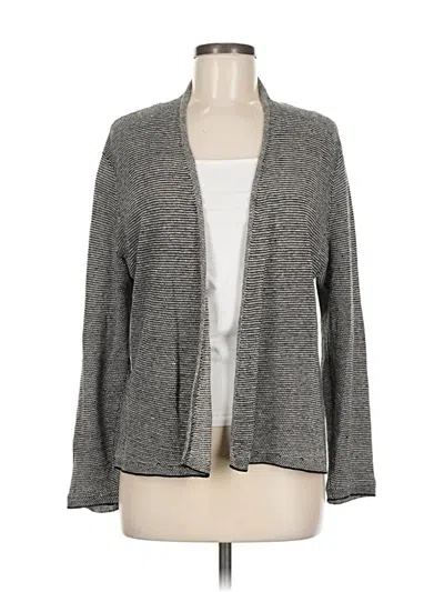 Pre-owned Eileen Fisher Cardigan Sweater In Gray