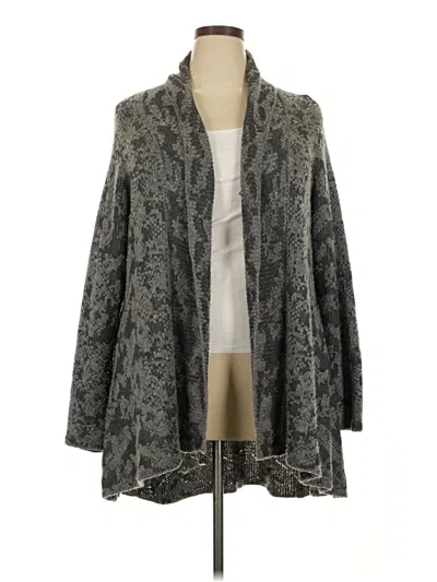 Pre-owned Eileen Fisher Cardigan Sweater In Gray