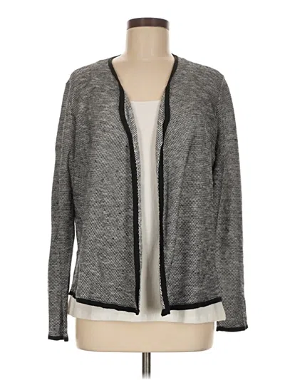 Pre-owned Eileen Fisher Cardigan Sweater In Gray