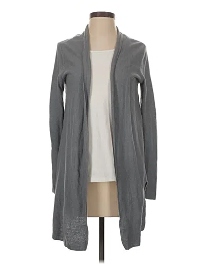 Pre-owned Eileen Fisher Cardigan Sweater In Gray