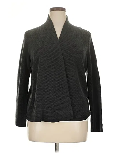 Pre-owned Eileen Fisher Cardigan Sweater In Gray