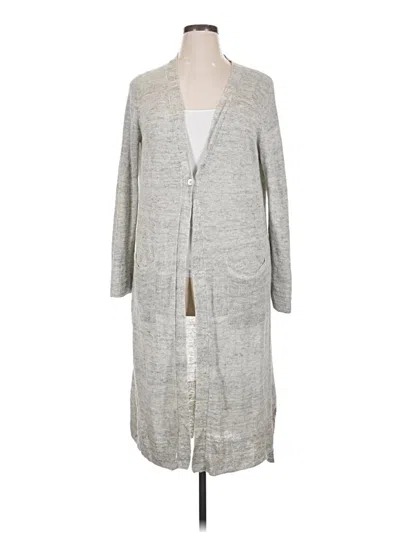 Pre-owned Eileen Fisher Cardigan Sweater In Gray