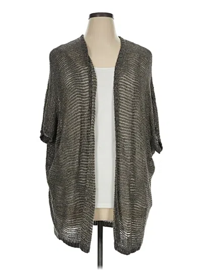 Pre-owned Eileen Fisher Cardigan Sweater In Gray