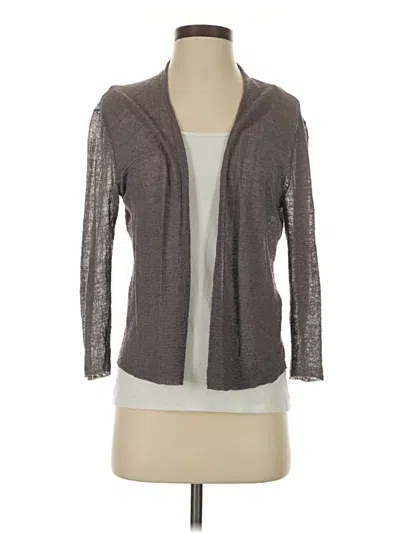 Pre-owned Eileen Fisher Cardigan Sweater In Gray