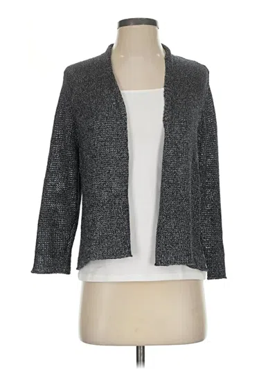 Pre-owned Eileen Fisher Cardigan Sweater In Gray
