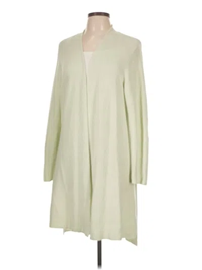Pre-owned Eileen Fisher Cardigan Sweater In Green