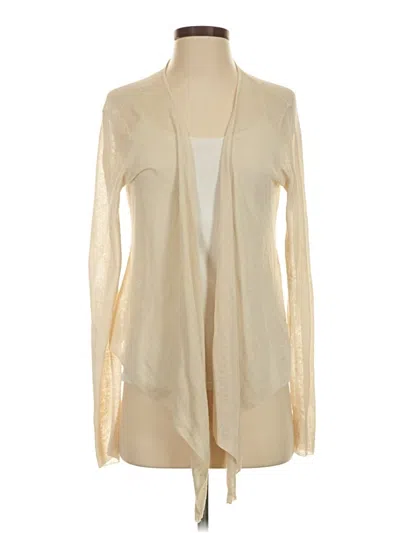 Pre-owned Eileen Fisher Cardigan Sweater In Ivory