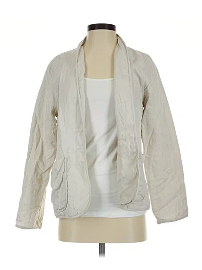 Pre-owned Eileen Fisher Cardigan Sweater In Ivory