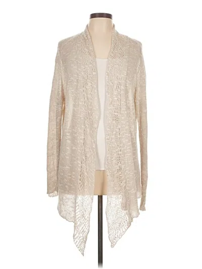 Pre-owned Eileen Fisher Cardigan Sweater In Ivory