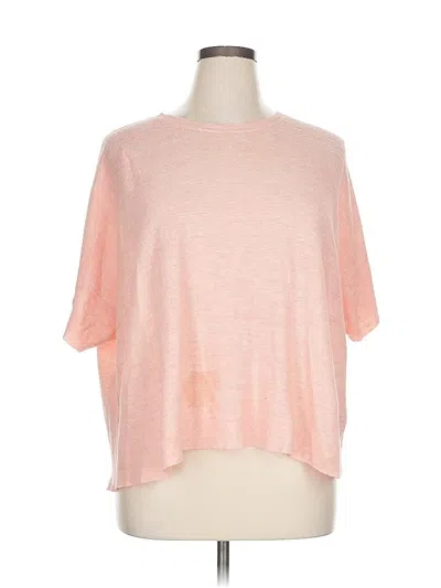 Pre-owned Eileen Fisher Cardigan Sweater In Orange