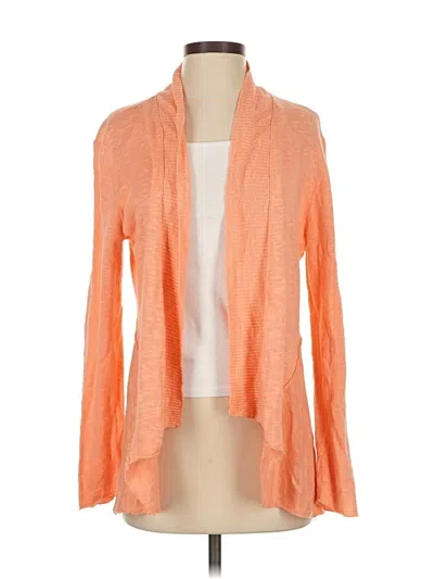 Pre-owned Eileen Fisher Cardigan Sweater In Orange