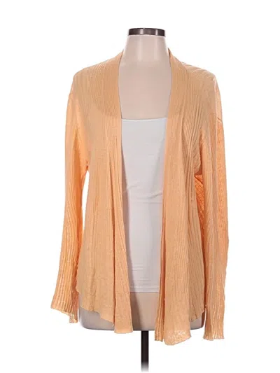 Pre-owned Eileen Fisher Cardigan Sweater In Orange
