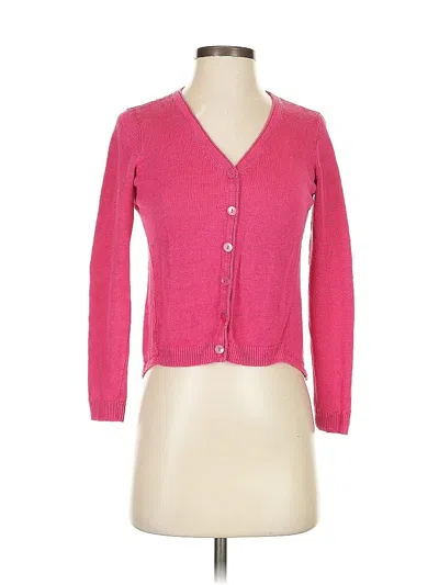 Pre-owned Eileen Fisher Cardigan Sweater In Pink