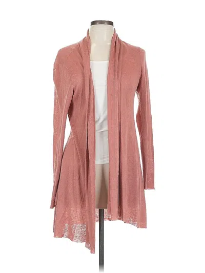 Pre-owned Eileen Fisher Cardigan Sweater In Pink