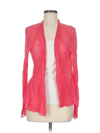 Pre-owned Eileen Fisher Cardigan Sweater In Pink
