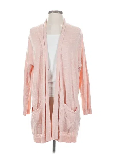 Pre-owned Eileen Fisher Cardigan Sweater In Pink