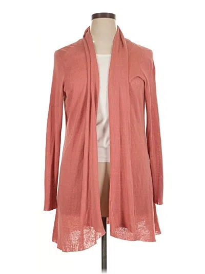 Pre-owned Eileen Fisher Cardigan Sweater In Pink