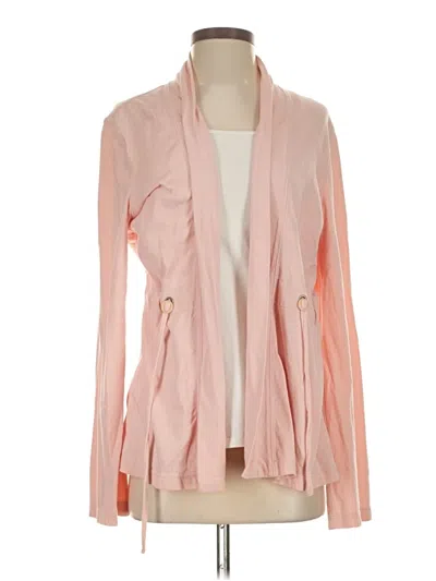 Pre-owned Eileen Fisher Cardigan Sweater In Pink