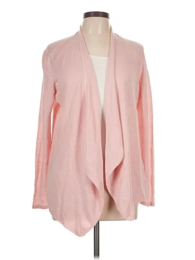 Pre-owned Eileen Fisher Cardigan Sweater In Pink