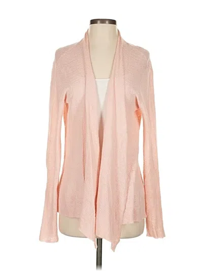 Pre-owned Eileen Fisher Cardigan Sweater In Pink