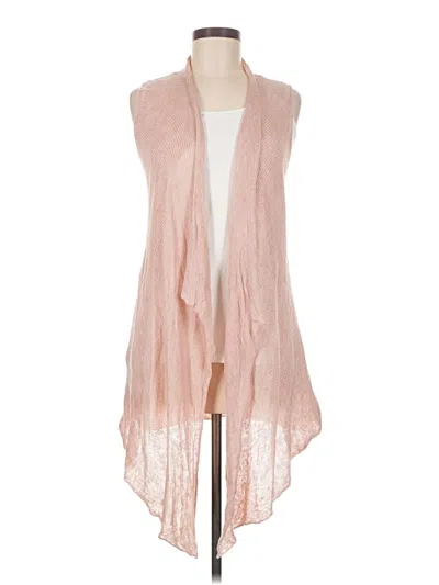 Pre-owned Eileen Fisher Cardigan Sweater In Pink