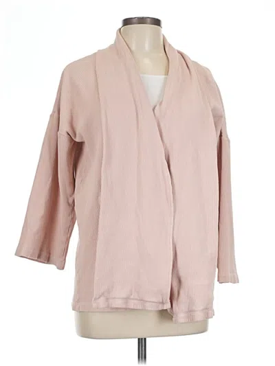 Pre-owned Eileen Fisher Cardigan Sweater In Pink
